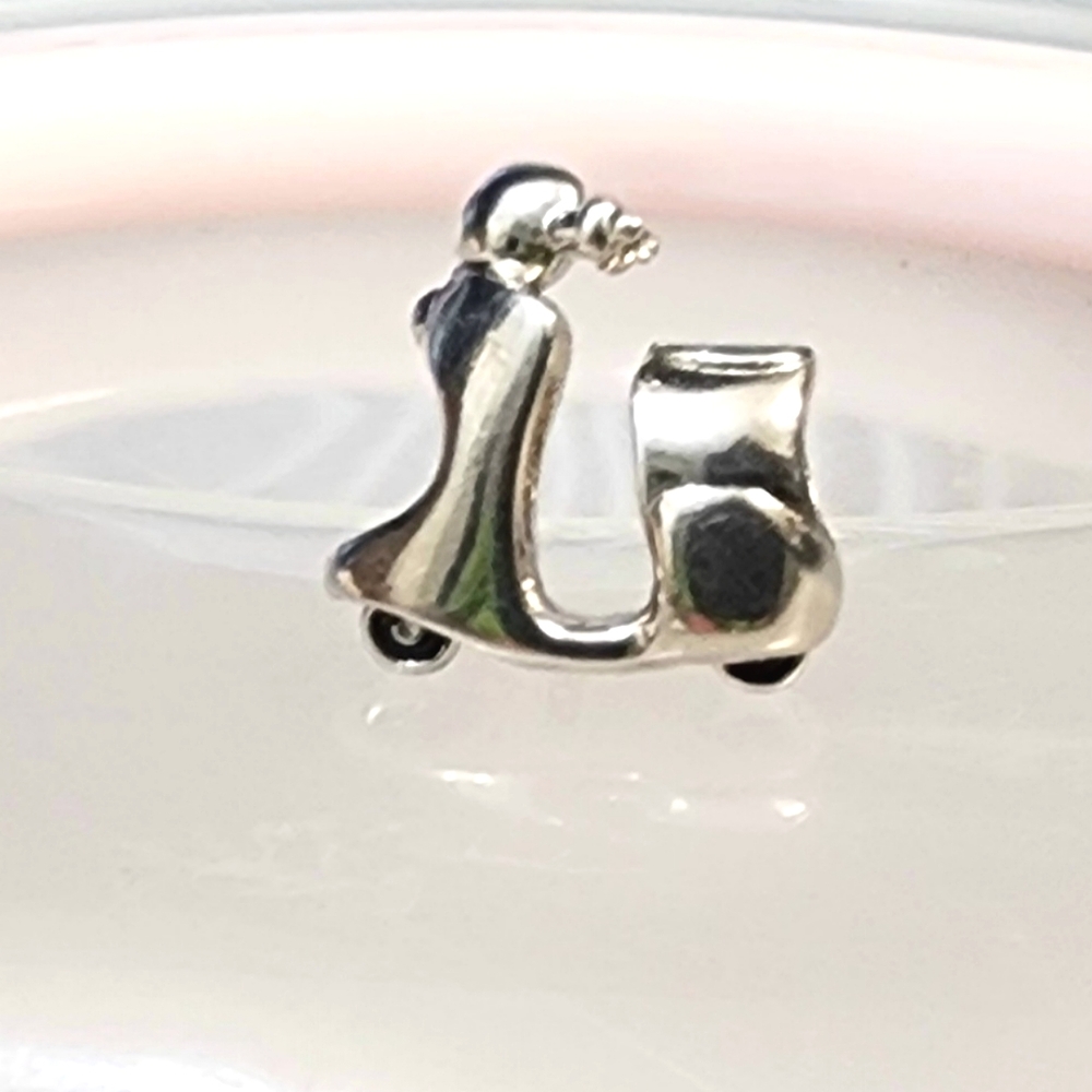 Sterling Silver scooter slider charm